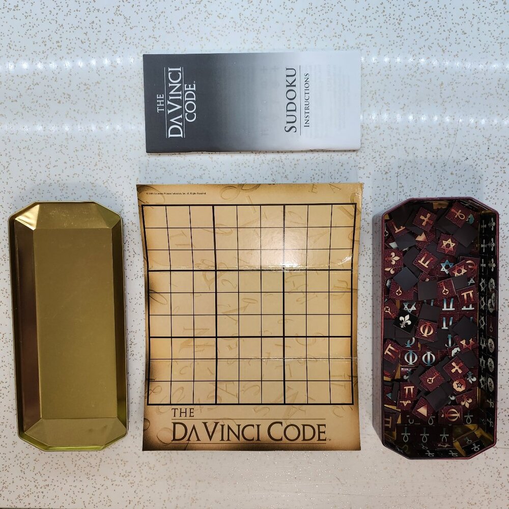 Magnetic DaVinci Soduko Game in Storage Tin